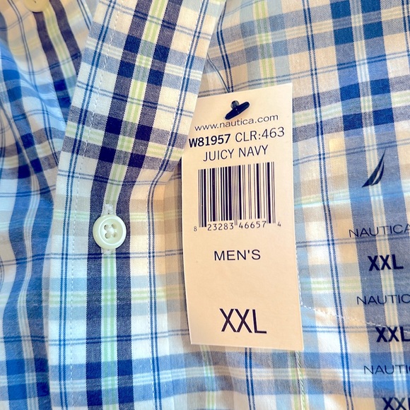 NWT Nautica Short Sleeve Shirt XXL - Picture 6 of 7